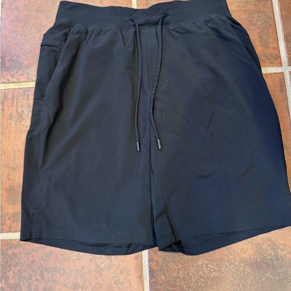 Men's Black Lululemon Drawstring Shorts